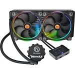 Thermaltake Water 3.0 Riing RGB 280 Υδρόψυξη Επεξεργαστή Διπλού Ανεμιστήρα 140mm για Socket 1200/115x - Image 1