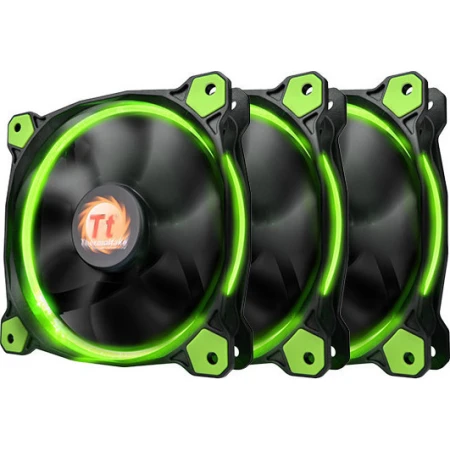 TT Riing 12 LED Green 3er Set 120x120x25 | 3er Set