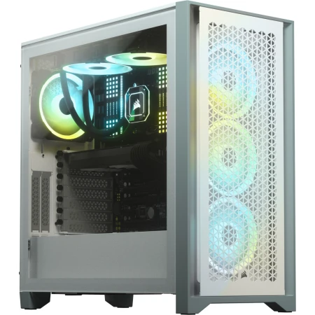 Corsair 4000D Airflow Gaming Midi Tower Κουτί Υπολογιστή με Πλαϊνό Παράθυρο Λευκό