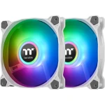 Thermaltake Pure Duo 12 Case Fan 120mm με ARGB Φωτισμό και Σύνδεση 4-Pin PWM 2τμχ Λευκό - Image 1