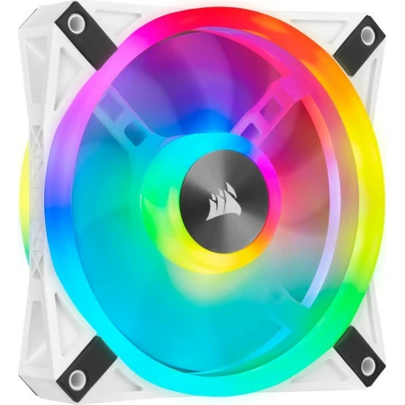 Corsair iCUE QL120 RGB Case Fan με Σύνδεση 3-Pin / 4-Pin PWM Λευκό