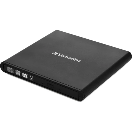 Verbatim External Slimline Εξωτερικός Οδηγός Εγγραφής/Ανάγνωσης DVD/CD για Desktop / Laptop Μαύρο