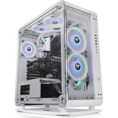 Thermaltake Core P6 Tempered Glass Gaming Midi Tower Κουτί Υπολογιστή με Πλαϊνό Παράθυρο Λευκό