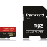 Transcend Ultimate 600x microSDHC 8GB U1 with Adapter - Image 1