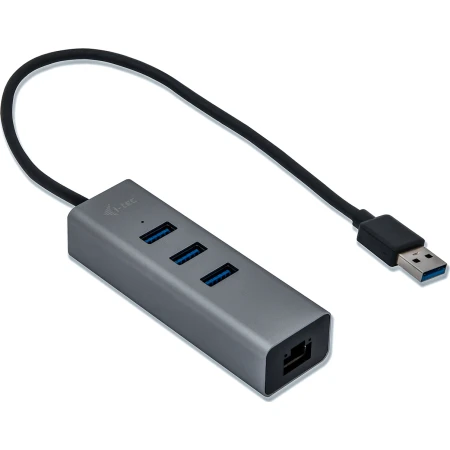 i-tec USB 3.0 Metal 3-Port HUB with Gigabit Ethernet