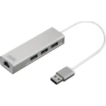 Digitus USB 3.0 3-Port Hub mit GE-LAN white - Image 1