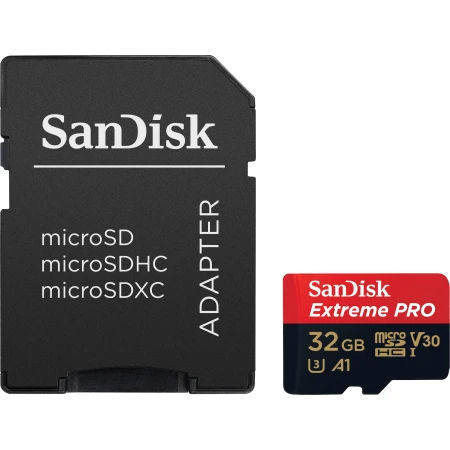 Sandisk Extreme Pro microSDHC 32GB U3 V30 A1 with Adapter