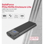 Unitek SolidForce Θήκη για Σκληρό Δίσκο M.2 PCI Express με σύνδεση USB 3.1 Type-C
Κωδικός: S1203ABK - Image 4