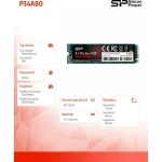 Silicon Power P34A80 SSD 512GB M.2 NVMe PCI Express 3.0 - Image 1