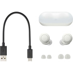 Sony WF-C500 In-ear Bluetooth Handsfree Ακουστικά με Αντοχή στον Ιδρώτα και Θήκη Φόρτισης Λευκά - Image 4
