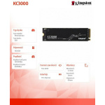 Kingston KC3000 SSD 1TB M.2 NVMe PCI Express 4.0 - Image 3