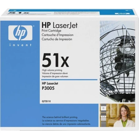 HP 51X Toner Laser Εκτυπωτή Μαύρο High Yield 13000 Σελίδων (Q7551X)