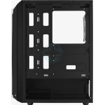 Aerocool Bionic V2 Midi Tower Κουτί Υπολογιστή με Πλαϊνό Παράθυρο και RGB Φωτισμό Μαύρο - Image 3