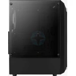 Aerocool Bionic V2 Midi Tower Κουτί Υπολογιστή με Πλαϊνό Παράθυρο και RGB Φωτισμό Μαύρο - Image 2