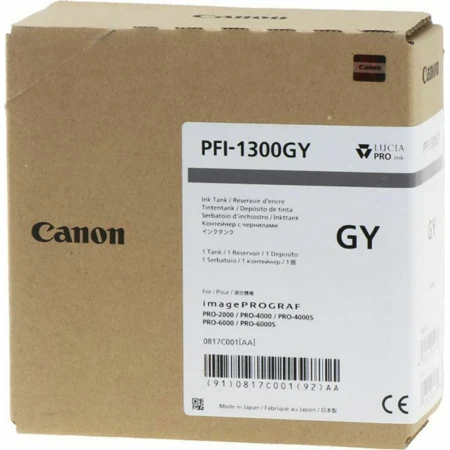 Canon PFI-1300 Μελάνι Εκτυπωτή InkJet Γκρι (0817C001)