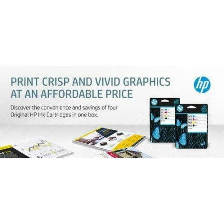 HP 963 Πακέτο 4 Μελανιών Εκτυπωτή InkJet Κίτρινο / Κυανό / Ματζέντα / Μαύρο (6ZC70AE)