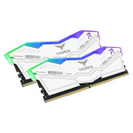 TeamGroup Delta RGB White 32GB DDR5 RAM με Συχνότητα 6400MHz για Desktop - Image 2