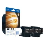 Brother LC1240 Πακέτο 2 Μελανιών Εκτυπωτή InkJet Μαύρο (LC1240BKBP2DR) - Image 1