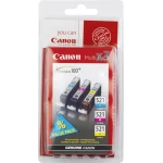 Canon CLI-521 Πακέτο 3 Μελανιών Εκτυπωτή InkJet Κίτρινο / Κυανό / Ματζέντα (2934B010) - Image 2