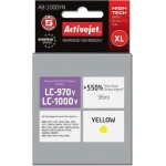 Active Jet Συμβατό Μελάνι Εκτυπωτή InkJet Brother LC-1000Y/LC-970Y 36ml Κίτρινο - Image 1