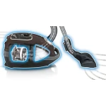Siemens VSZ7A400 Ηλεκτρική Σκούπα 650W με Σακούλα 5lt Μαύρη - Image 1