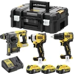 Dewalt DCK377P3T Σετ Δραπανοκατσάβιδο & Πιστολέτο & Παλμικό Κατσαβίδι 18V με 3 Μπαταρίες 5Ah και Θήκη - Image 2
