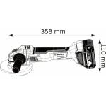 Bosch GWS 18V-10 Τροχός 125mm Μπαταρίας Solo 06019J4003 - Image 2