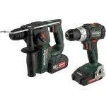 Metabo Combo Set 2.5.2 Δράπανο & Δραπανοκατσάβιδο 18V με 2 Μπαταρίες 2Ah - 4Ah και Θήκη - Image 1