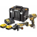 Dewalt DCK2080P2T Σετ Γωνιακός Τροχός & Κρουστικό Δραπανοκατσάβιδο 18V με 2 Μπαταρίες 5Ah και Θήκη - Image 1