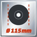 Einhell TC-AG 115/500 Τροχός 115mm Ρεύματος 500W 4430618 - Image 3
