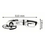 Bosch GWS 24-180 LVI Τροχός 180mm Ρεύματος 2400W 0601892F04 0601892F00 - Image 2