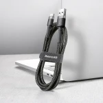 Baseus Cafule Braided USB 2.0 Cable USB-C male - USB-A male Μαύρο 1m (CATKLF-BG1) - Image 5