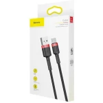 Baseus Cafule Braided USB 2.0 Cable USB-C male - USB-A male Μαύρο 1m (CATKLF-B91) - Image 6