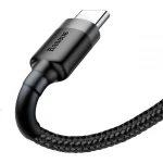 Baseus Cafule Braided USB 2.0 Cable USB-C male - USB-A male Μαύρο 2m (CATKLF-CG1) - Image 3
