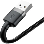 Baseus Cafule Braided USB 2.0 Cable USB-C male - USB-A male Μαύρο 3m (CATKLF-UG1) - Image 5