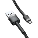 Baseus Cafule Braided USB 2.0 to micro USB Cable Γκρι 1m (CAMKLF-BG1) - Image 4