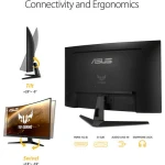 Asus VG328H1B VA Curved Gaming Monitor 31.5" FHD 1920x1080 165Hz - Image 4
