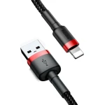 Baseus Cafule Braided USB to Lightning Cable Κόκκινο 0.5m (CALKLF-A19) - Image 2