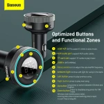 Baseus FM Transmitter Αυτοκινήτου με AUX / USB / MicroSD Γρήγορης Φόρτισης QC3.0 - Image 5