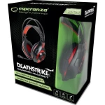 Esperanza Deathstrike Over Ear Gaming Headset με σύνδεση 3.5mm Black/Red - Image 4