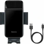 Baseus Βάση Κινητού Αυτοκινήτου Solar Electric με Ρυθμιζόμενα Άγκιστρα - Image 2