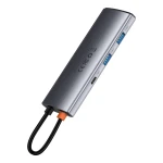 Baseus Metal Gleam USB-C Docking Station με HDMI 4K PD Γκρι - Image 3
