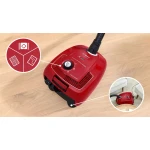Bosch BGB38RD2 Ηλεκτρική Σκούπα 600W με Σακούλα 4lt Κόκκινη - Image 3