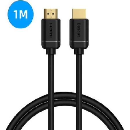 Baseus HDMI 2.0 Cable HDMI male - HDMI male 1m Μαύρο