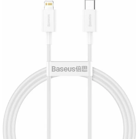 Baseus Superior USB-C to Lightning Cable 20W Λευκό 1m (CATLYS-A02)