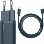 Baseus Φορτιστής με Θύρα USB-C και Καλώδιο Lightning 20W Power Delivery Μπλε (Super Si) - Image 1