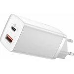 Baseus Φορτιστής Χωρίς Καλώδιο με Θύρα USB-A και Θύρα USB-C Λευκός (CCGAN2L-B02) - Image 1
