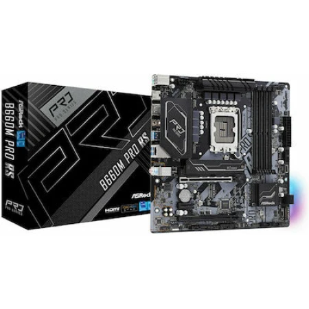 ASRock B660M Pro RS Motherboard Micro ATX με Intel 1700 Socket