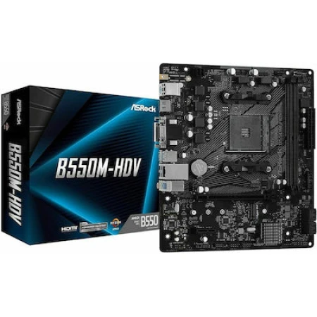 ASRock B550M-HDV Motherboard Micro ATX με AMD AM4 Socket