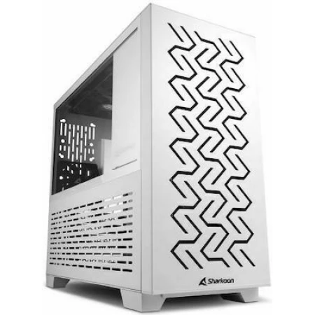 Sharkoon MS-Z1000 Midi Tower Κουτί Υπολογιστή με Πλαϊνό Παράθυρο Λευκό